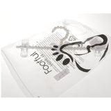 Maxbell 30cm Pearl Beaded Clothes Pants Hanger Trousers Dress Holder with Clip White
