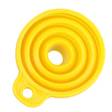 Maxbell Folding Retractable Funnel Household Silicone Oil Leak Kitchen Small Liquid Yellow