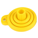 Maxbell Folding Retractable Funnel Household Silicone Oil Leak Kitchen Small Liquid Yellow