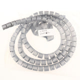 Maxbell Cable Tidy Wire Storage Cable Organizer Spiral Zip Wrap Tool 15mm gray