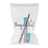 Maxbell Matte Metallic Makeup Lip Gloss Liquid Lipstick Non-sticky Lip Liner Pen Set #B