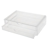 Maxbell Acrylic Jewelry Makeup Cosmetic Organizer Case Display Holder Box 2 Drawers