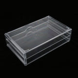 Maxbell Acrylic Jewelry Makeup Cosmetic Organizer Case Display Holder Box 2 Drawers