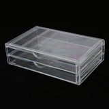 Maxbell Acrylic Jewelry Makeup Cosmetic Organizer Case Display Holder Box 2 Drawers