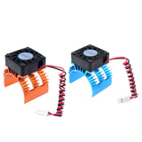 Maxbell Motor Heat Sink & Cooling Fan for 1/10 RC Car 540/550 3650/3660 Motor Orange