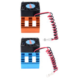 Maxbell Motor Heat Sink & Cooling Fan for 1/10 RC Car 540/550 3650/3660 Motor Orange