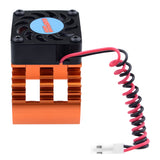 Maxbell Motor Heat Sink & Cooling Fan for 1/10 RC Car 540/550 3650/3660 Motor Orange