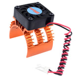 Maxbell Motor Heat Sink & Cooling Fan for 1/10 RC Car 540/550 3650/3660 Motor Orange
