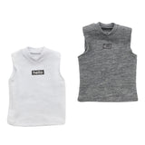 Maxbell 1/6 Scale Men's Vest Tank Top for 12 inch Male Action Figure Accessory White
