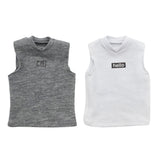 Maxbell 1/6 Scale Men's Vest Tank Top for 12 inch Male Action Figure Accessory White
