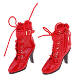 Maxbell 1/6 Scale PU High Heel Shoes for Female 12" Action Figure Accessories Red