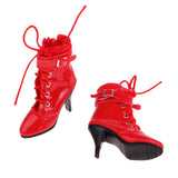 Maxbell 1/6 Scale PU High Heel Shoes for Female 12" Action Figure Accessories Red