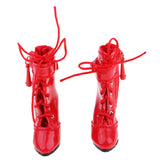 Maxbell 1/6 Scale PU High Heel Shoes for Female 12" Action Figure Accessories Red
