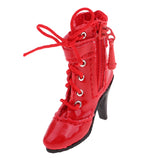 Maxbell 1/6 Scale PU High Heel Shoes for Female 12" Action Figure Accessories Red