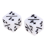 Maxbell Acrylic Dice Family Set 16mm Six-sided Dice for Table Game White