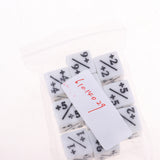 Maxbell Acrylic Dice Family Set 16mm Six-sided Dice for Table Game White