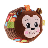 Maxbell Cartoon Toddler Soft Stuffed Plush Animal Doll Hand Shake Rattle Bell Monkey