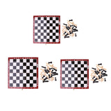 Maxbell Wooden International Chess Portable Folding Chessboard Game Set 21.2x21.2cm