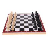 Maxbell Wooden International Chess Portable Folding Chessboard Game Set 21.2x21.2cm