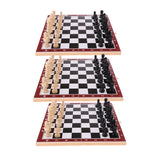 Maxbell Wooden International Chess Portable Folding Chessboard Game Set 21.2x21.2cm