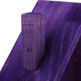 Maxbell House Shape Wooden Wall Mount Shelf Kitchen Home Storage Rack Cubby - Purple