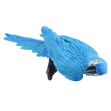 Maxbell Realistic Animal Parrot Figure for Home Garden Statues Lawn Decoration Blue
