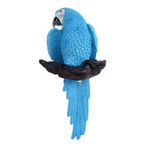 Maxbell Realistic Animal Parrot Figure for Home Garden Statues Lawn Decoration Blue