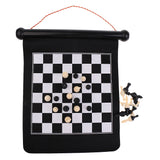 Maxbell 2in1 Portable Roll Up Chess Set Magnetic Dart Board Wall Hanging 39x31cm