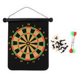 Maxbell 2in1 Portable Roll Up Chess Set Magnetic Dart Board Wall Hanging 39x31cm