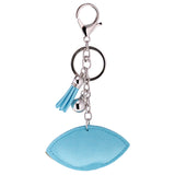 Maxbell Diamante Animal Eye Pendant Metal Key Ring Bag Decoration