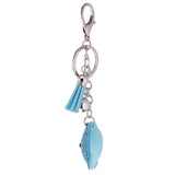 Maxbell Diamante Animal Eye Pendant Metal Key Ring Bag Decoration