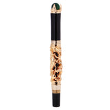 Maxbell JINHAO Golden DRAGON KING PLAY PEARL FINE 18KGP NIB FOUNTAIN PEN