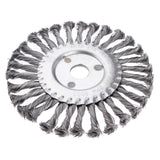 Maxbell Twist Knot Wire Wheel Brush Rust Paint Removal Tools for Grinder/Drill 180mm