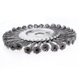 Maxbell Twist Knot Wire Wheel Brush Rust Paint Removal Tools for Grinder/Drill 180mm