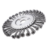 Maxbell Twist Knot Wire Wheel Brush Rust Paint Removal Tools for Grinder/Drill 180mm