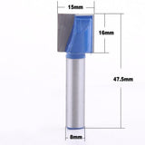 Maxbell 8mm Router CNC Engraving Woodworking V Groove Bottom Cleaning Bit 8x15mm