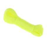 Maxbell 20m 10m Nylon Braided Rope for Camping Gardening Clothesline Yellow-20m