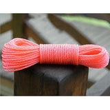 Maxbell 20m 10m Nylon Braided Rope for Camping Gardening Clothesline Pink-20m