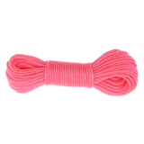 Maxbell 20m 10m Nylon Braided Rope for Camping Gardening Clothesline Pink-20m