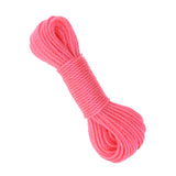 Maxbell 20m 10m Nylon Braided Rope for Camping Gardening Clothesline Pink-20m