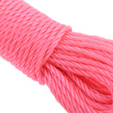 Maxbell 20m 10m Nylon Braided Rope for Camping Gardening Clothesline Pink-20m