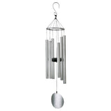 Maxbell 6 Tubes Bells Window Garden Yard Wind Chime Home Room Decor Gift Silver