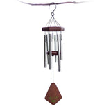 Maxbell Metal Bells Wind Chime Outdoor Garden Hanging Charm Decor Ornament silver