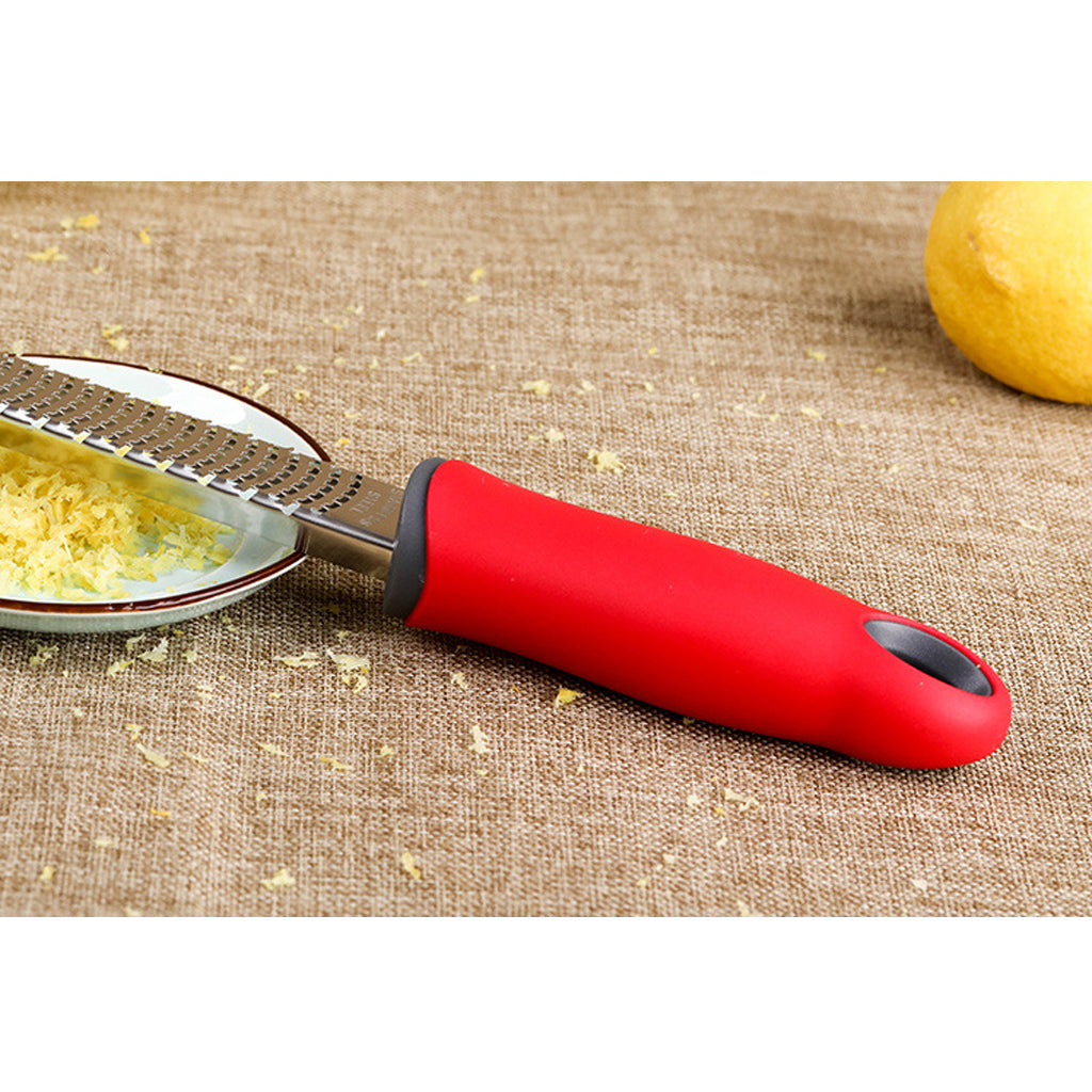 Maxbell Kitchen Zester Grater Citrus Cheese Chocolate Grater Kitchen Supplies Red