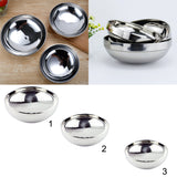 Maxbell Stainless Steel Bowl For Noodle Udon Ramen Rice Double Insulated Dish 19cm