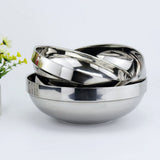 Maxbell Stainless Steel Bowl For Noodle Udon Ramen Rice Double Insulated Dish 22cm