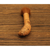Maxbell Bamboo Root Pen Brush Handmade Tea Brush Coffeepot Teapot Brush Thick 17cm