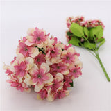 Maxbell Artificial Hydrangea Flowers Wedding Bouquet Party Home Decor Pink
