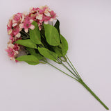 Maxbell Artificial Hydrangea Flowers Wedding Bouquet Party Home Decor Pink