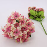 Maxbell Artificial Hydrangea Flowers Wedding Bouquet Party Home Decor Pink